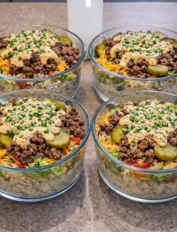 Cheeseburger Protein Bowl