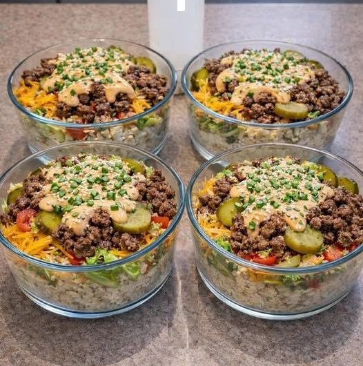 Cheeseburger Protein Bowl